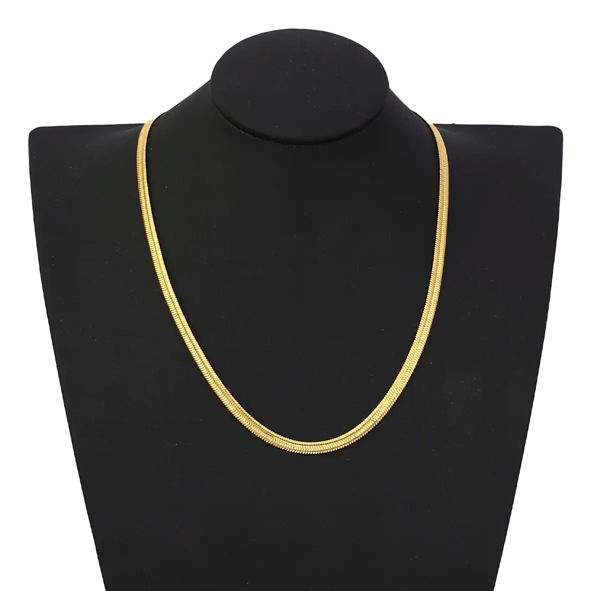 Corrente Feminina Malha Serpente 47cm Folheado